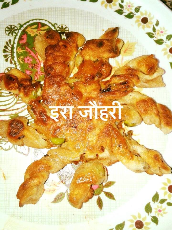 समोसे के स्वाद वाला कुरकुरा क्रिस्पी पराठा !!!