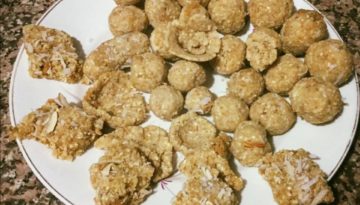 सफेद तिल के लड्डू व कतली !!!!!!!!