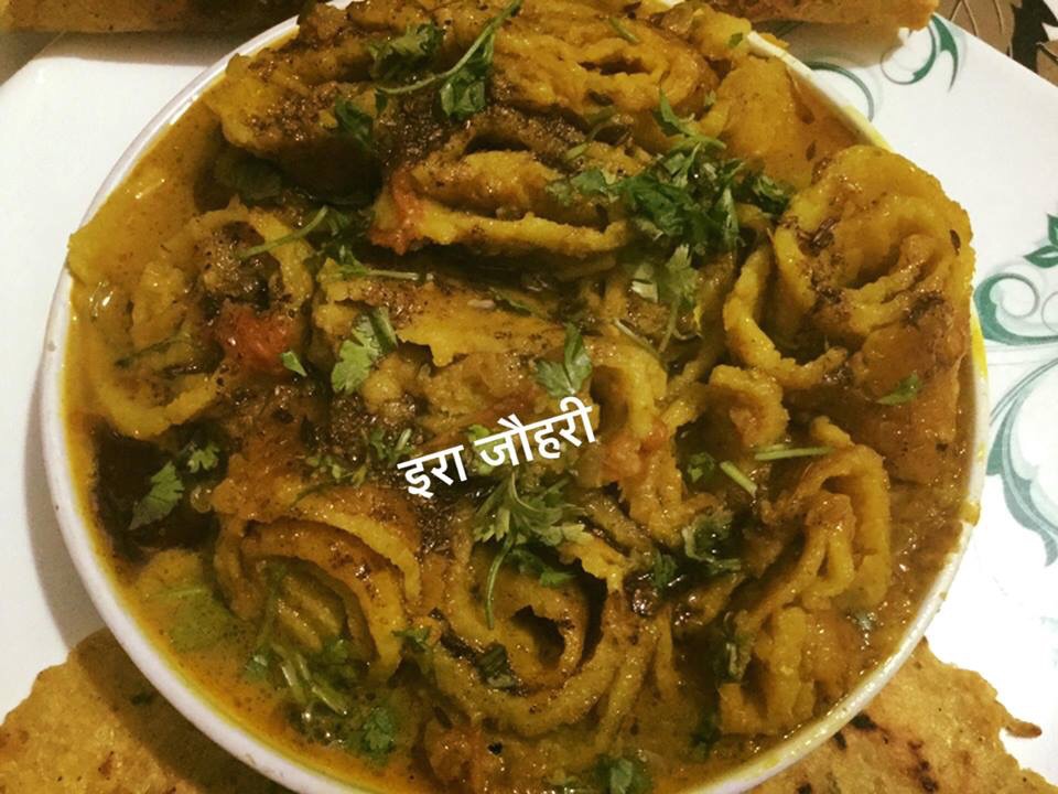 मूँग की दाल के चीले की सब्जी !!!!!