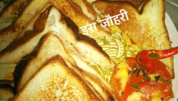 दही व सूजी के सैंडविच