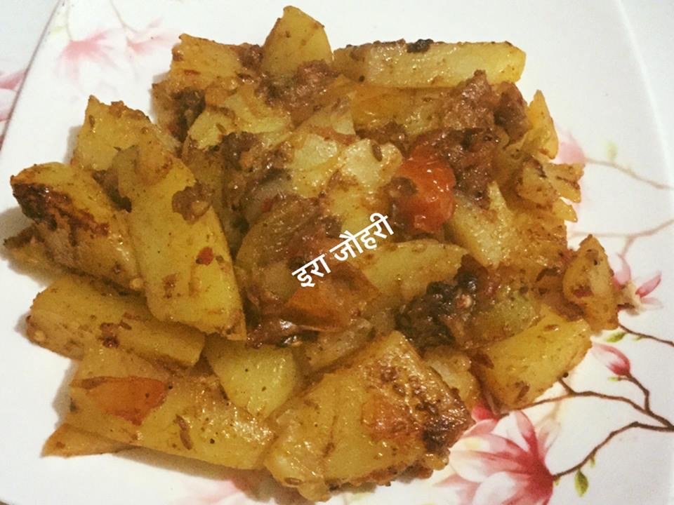 सूखे टमाटर आलू