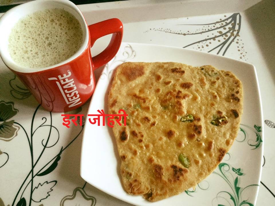 हरीमिर्च का पराठा