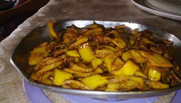 पके केले के छिल्के की सब्जी !!!