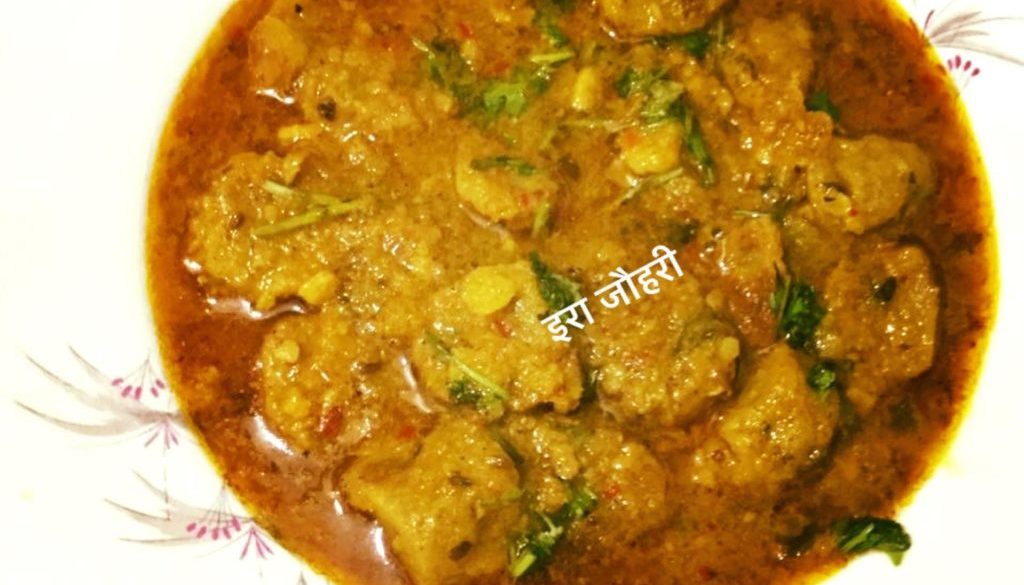 सत्तू से बने गट्टे की सब्जी