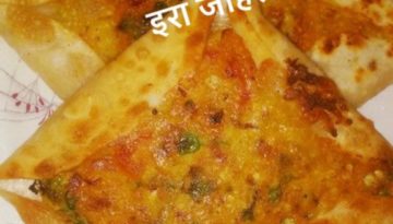 फूलगोभी के बेसनी मुगलाई पराठे और छौंका हुआ दही !!!!!