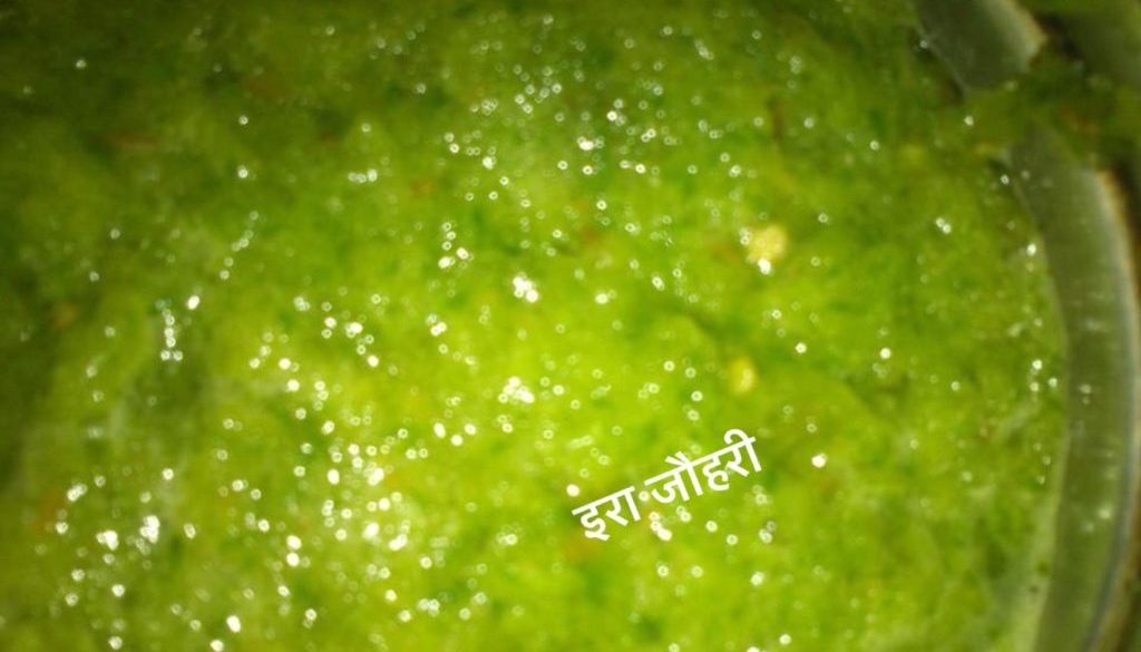 कच्चे हरे टमाटर की खट्टी चटनी !!!