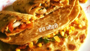 पनीर मक्का पराठा और पराठा रोल!!!