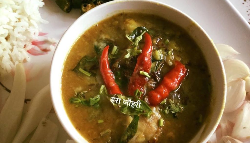 घुइया या अरबी वाली अरहर की दाल !!!!!