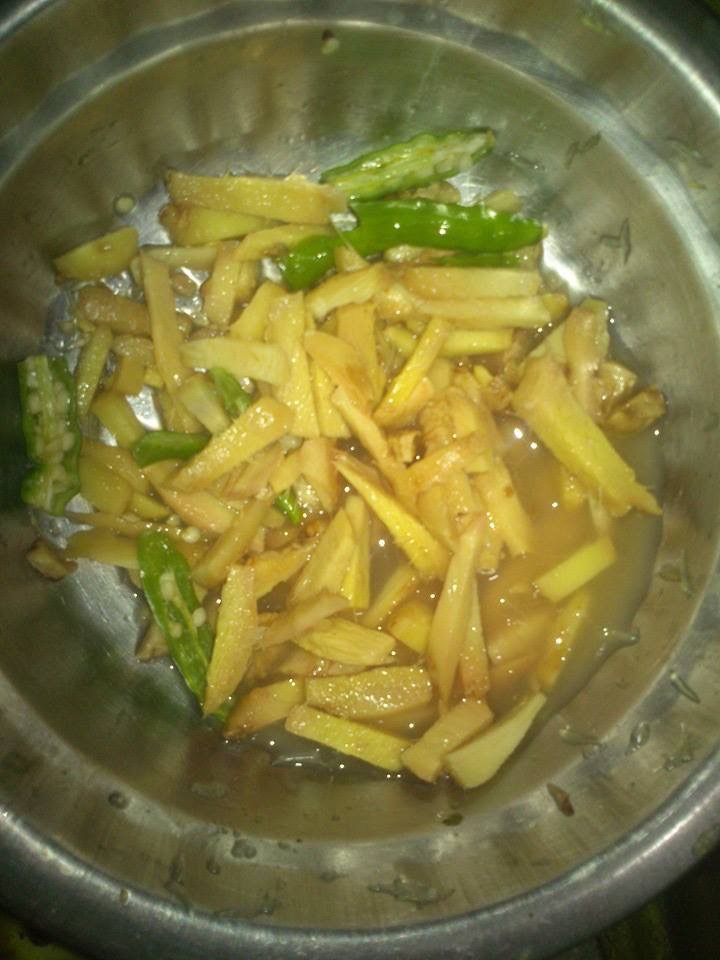 अदरक , नींबू और हरीमिर्च का अचार !!!!!