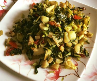 गोभी और मूली के पत्तो से बनायें स्वास्थ्यवर्धक साग !!!