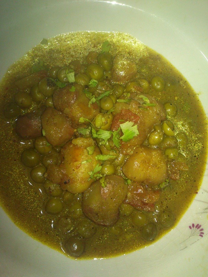 सिंघाड़ा मटर की रसीली सब्जी !!!!