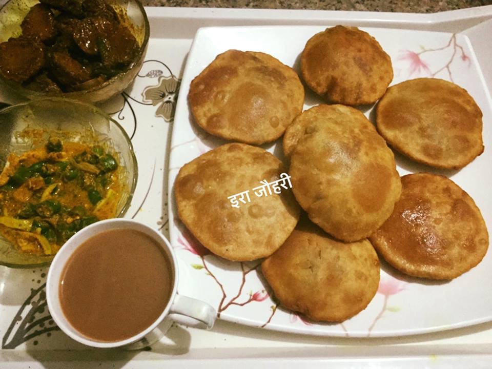 चने की दाल की कचौड़ी व भरवाँ पराठे !!!!!