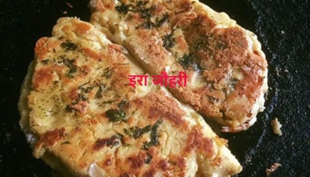 तवा लहसुनिया पराठा या तवा गार्लिक ब्रेड या रोटी !!!!