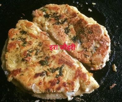 तवा लहसुनिया पराठा या तवा गार्लिक ब्रेड या रोटी !!!!