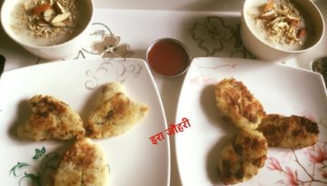 ब्रेड के सैन्डविच और कटलेट के साथ दूध वाली सिंवई !!!!