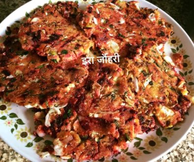 चुकन्दर , बन्दगोभी व मक्के की रंगीली कचौड़ी !!!!!