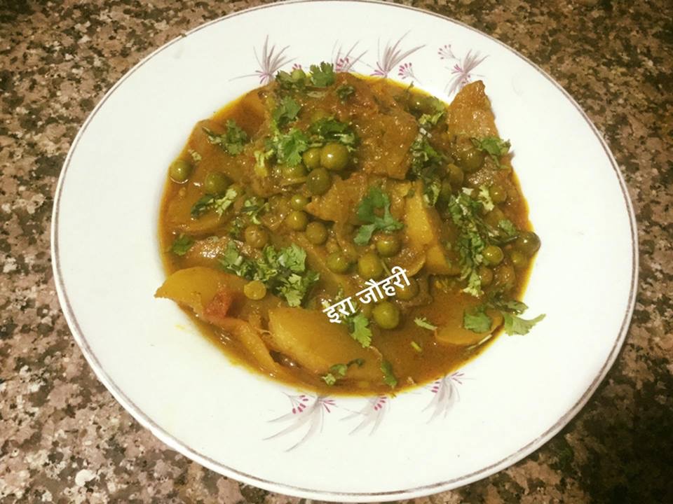 रसीली शलजम मटर टमाटर की सब्जी