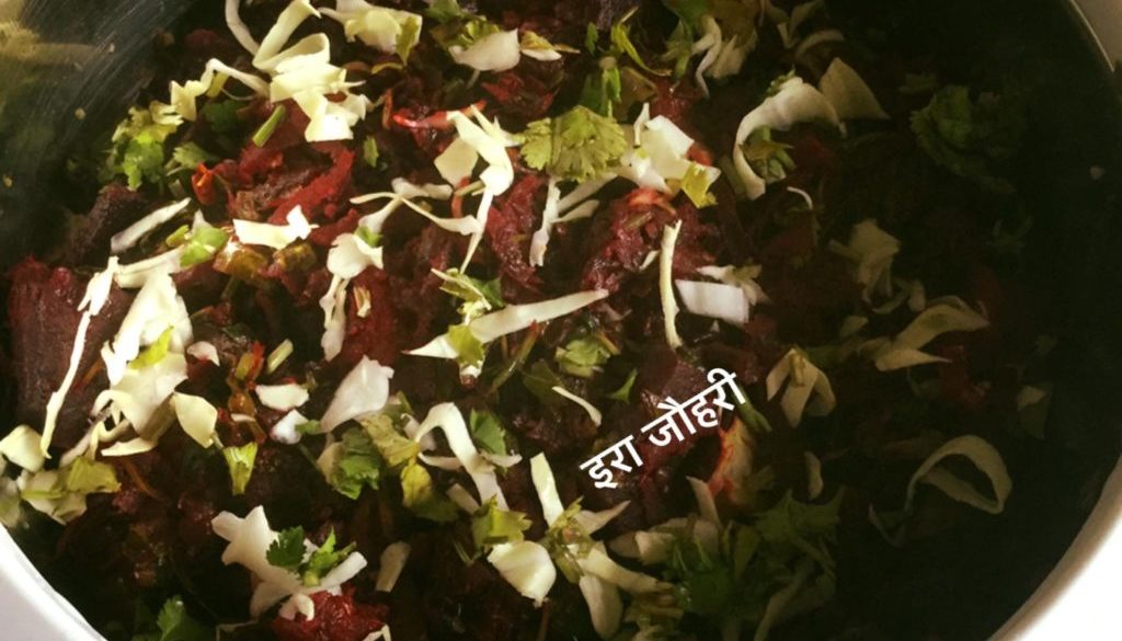 चुकन्दर की सूखी सब्जी