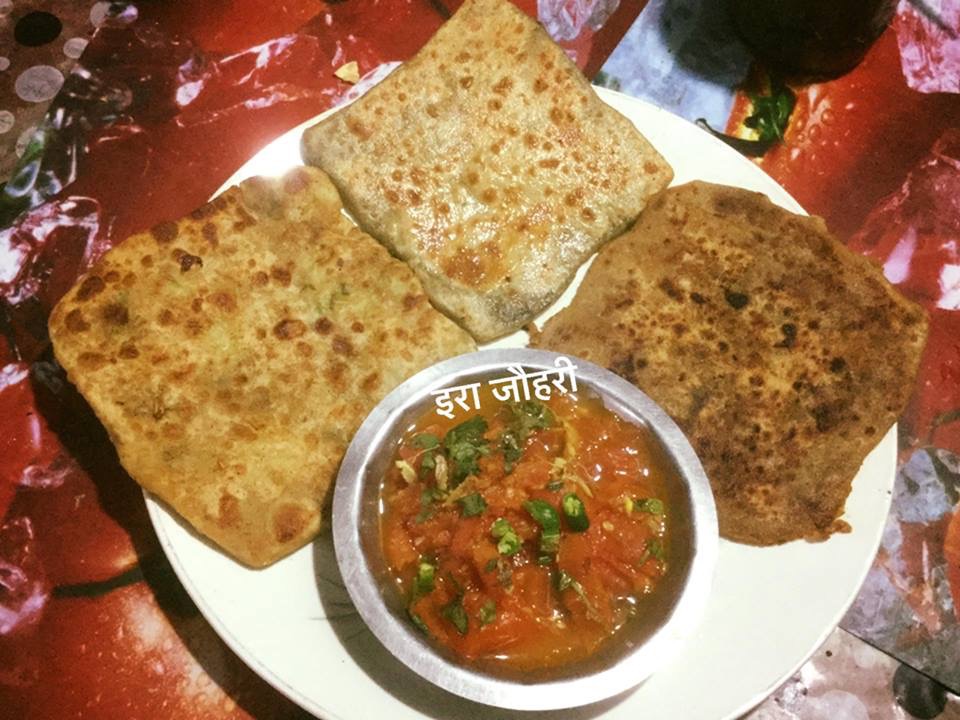 चौकोर भरवाँ पराठा व रोटी !!!