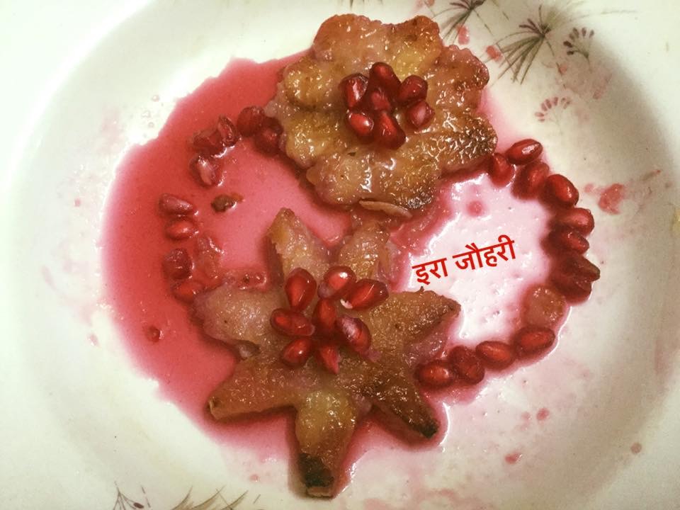 सेब के अनारी मालपुये !!